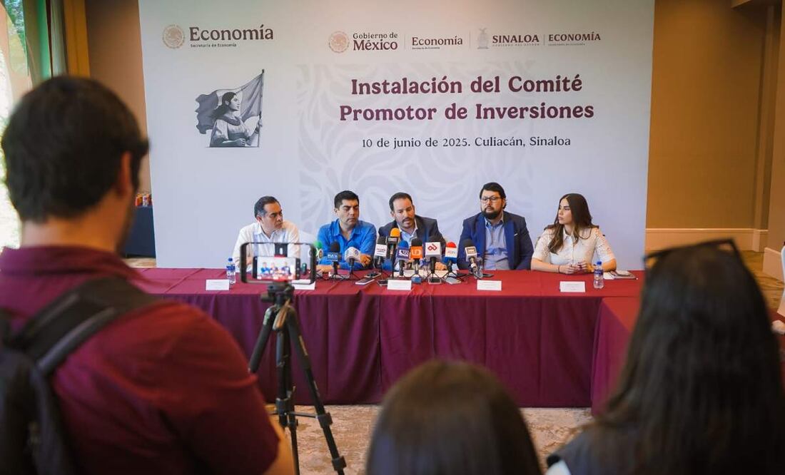 Ricardo Velarde Cárdenas, secretario de Economía en Sinaloa afirma que el estado alcanza más de 108 mdp en inversión privada (11/06/2025). Foto: Especial