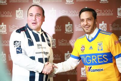 Diputados de NL realizan apuesta y rifa por final Tigres vs Rayados