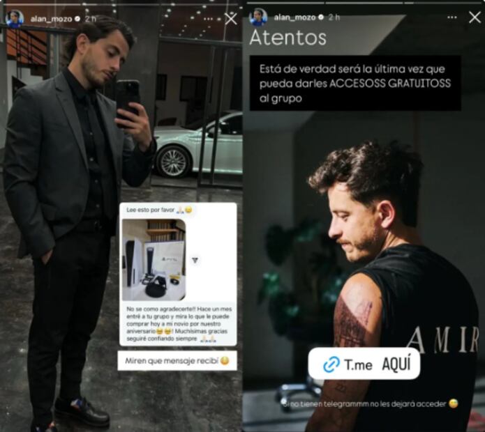 Estas fueron las imágenes compartidas por el jugador de las Chivas, Alan Mozo. FOTO: Capturas