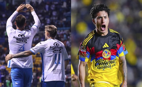 Puebla y América en partido, durante la fase regular del Clausura 2026 - Foto: Imago7