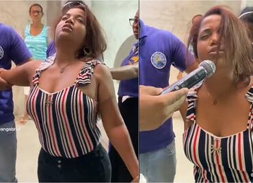 VIDEO: Hacen "exorcismo" a mujer poseída y termina cantando letras de Shakira