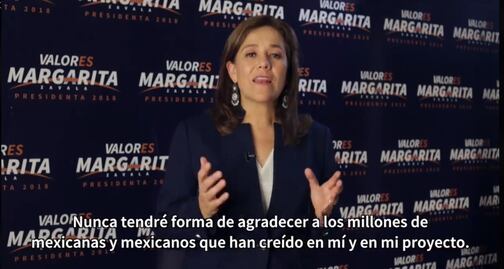Margarita Zavala presenta al INE oficialmente su renuncia a candidatura