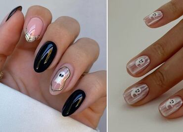 7 diseños de uñas con fantasmas para lucir en Halloween