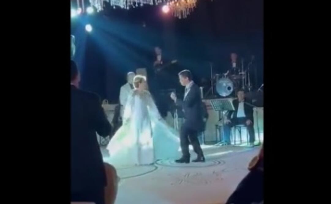 Así fue el baile nupcial de Elba Esther Gordillo y su esposo Luis Antonio Lagunas