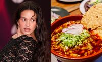 Rosalía prueba por primera vez el pozole en La Casa de Toño y su reacción se vuelve viral. Foto: (Foto Vianney Le Caer/Invision/AP, archivo) / Canva