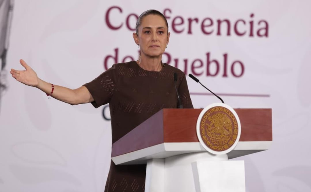 Presidenta Claudia Sheinbaum durante su conferencia de prensa desde Palacio Nacional (03/06/2026). Foto: Carlos Mejía / EL UNIVERSAL