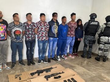 Detienen a 8 presuntos integrantes del CJNG en Guadalupe, Zacatecas