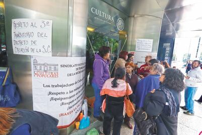 Sindicato pone en jaque a la Secretaría de Cultura