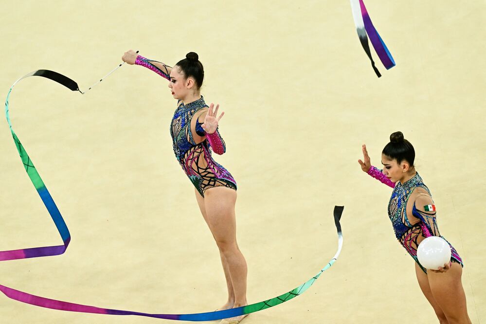 La Selección Mexicana de Gimnasia Rítmica / Foto: AFP