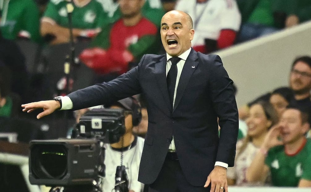El técnico Roberto Martínez con Portugal, durante la reapertura del Estadio Banorte - Foto: AFP