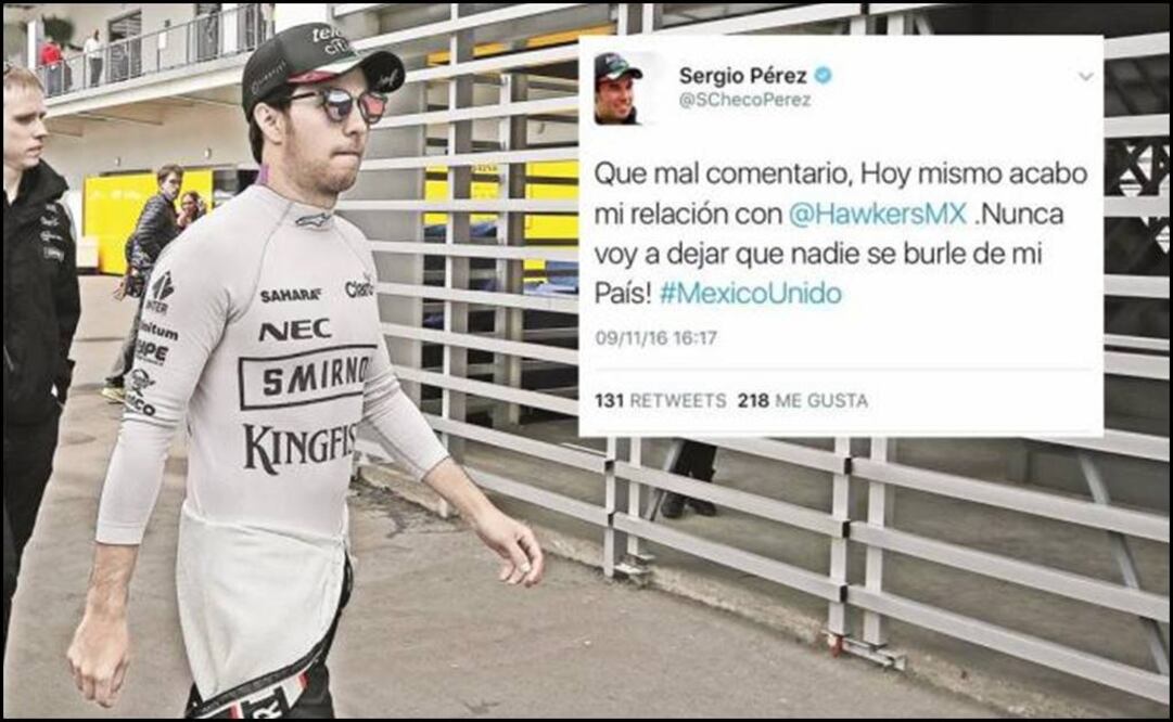 El piloto de Formula 1 dio a conocer su molestia a través de Twitter. (Foto: Especial)