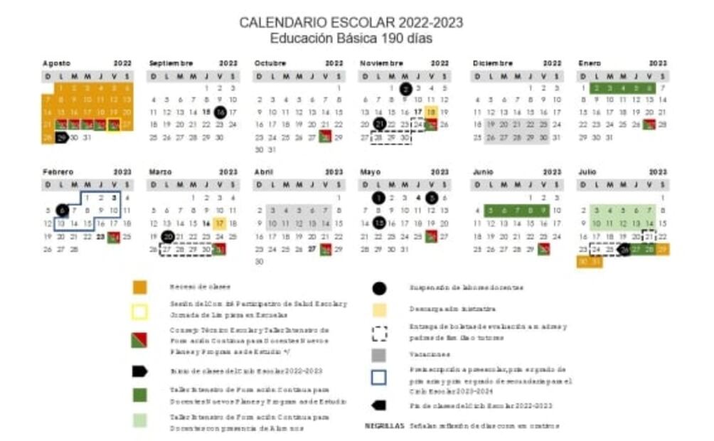 Calendario escolar 2022-2023 ¿Cuándo hay vacaciones y festivos?
