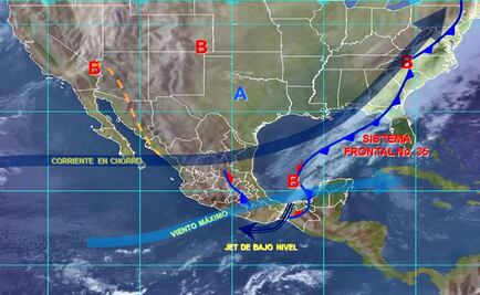 Frente frío 35 provocará lluvias y bajas temperaturas
