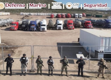 Aseguran 8 millones de litros de hidrocarburo en Ensenada, Baja California; García Harfuch destaca decomiso