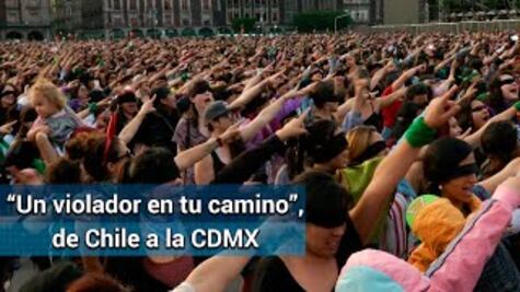 "El violador eres tú", reclaman en el Zócalo
