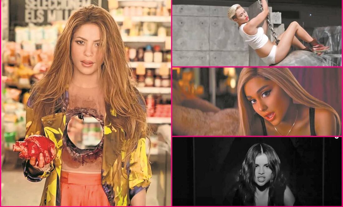 Shakira, Miley Cyrus, Ariana Grande, Selena Gomez. Fotos: Instagram