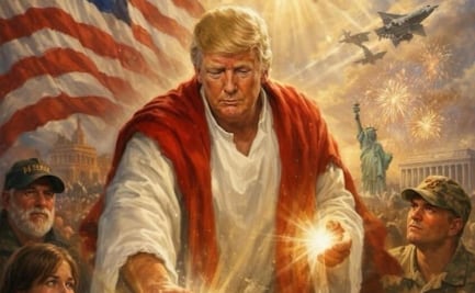 Trump elimina imagen que lo mostraba como Jesucristo; "pensé que era un doctor"