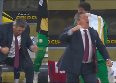 Miguel Herrera tiene espectacular festejo en la Copa Oro; celebró el triunfo agónico de Costa Rica