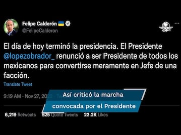 Calderón afirma que "Hoy terminó la Presidencia"