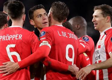 Héctor Moreno anota gol de la victoria del PSV sobre Heereveen