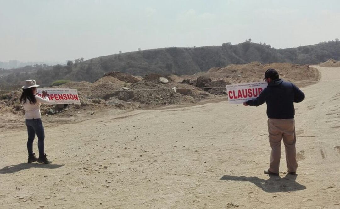 También se suspendió de forma Total Temporal tres predios, ubicados en el paraje “Loma Colorada”, así como de los parajes “El Escobal” y “El Galán” (Foto: Especial / Profepa)