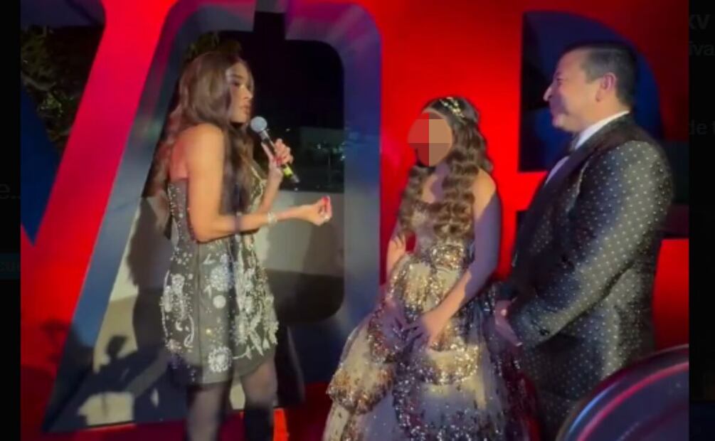 En redes sociales se hizo viral una fiesta de quinceaños, donde estuvieron como invitados Belinda, J. Balvin y Xavi / Captura de pantalla