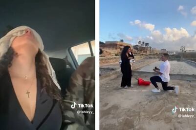 Hombre monta un secuestro a punta de pistola para pedirle matrimonio a su novia y se hace viral