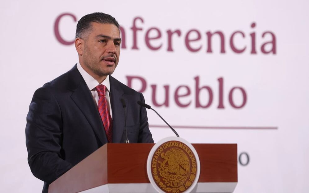 Omar García Harfuch, titular de la Secretaría de Seguridad y Protección Ciudadana (SSPC), aseguró que con la coordinación, como eje de la estrategia de seguridad, se ha logrado disminuir la incidencia delictiva en el país. Foto: Gabriel Pano/EL UNIVERSAL