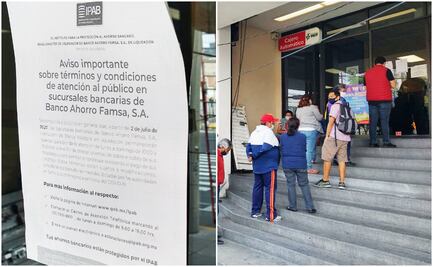"Ya da miedo; uno con sacrificio ahorra para que salgan con esto": clientes de Banco Famsa