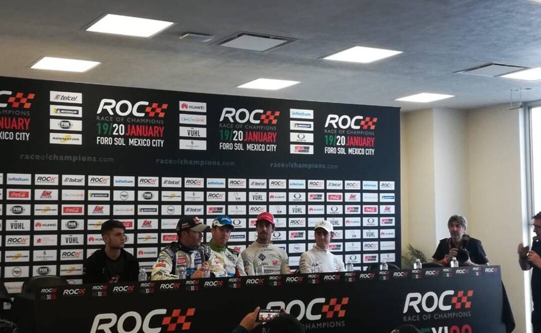 Conferencia de prensa del Race Of Champions. FOTO/ALEJANDRO ORELLANA