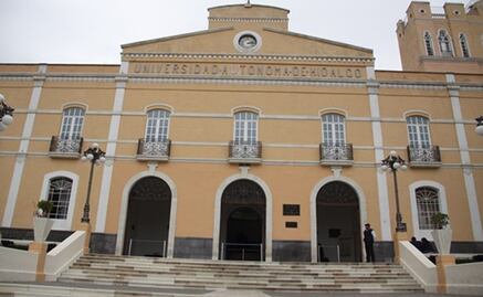 Protestan estudiantes de la UAEH por uso de recursos a favor de aspirante del PT a presidencia municipal