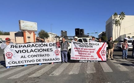 Maestro de la Universidad de Sonora cumple tercer día de huelga; Sindicato de Trabajadores convoca a concentración masiva