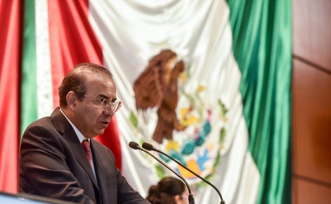 Alfonso Navarrete Prida, secretario de Gobernación comparece ante comisiones unidas de la Cámara de Diputados. Foto: Especial
