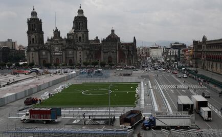 En Zócalo, partido de leyendas México - Alemania