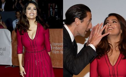 Salma Hayek le pone color a Toronto