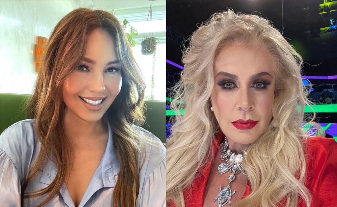 Thalía y Laura Zapata. Fuente: Instagram @laurazapataoficial