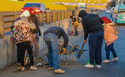Dan "mano de gato" a las orillas de autopista México-Puebla en su tramo por Valle de Chalco