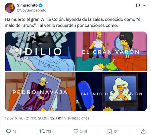 En redes sociales, usuario despiden al músico con frases, imágenes, videos y mensajes de despedida. Foto: Captura de pantalla