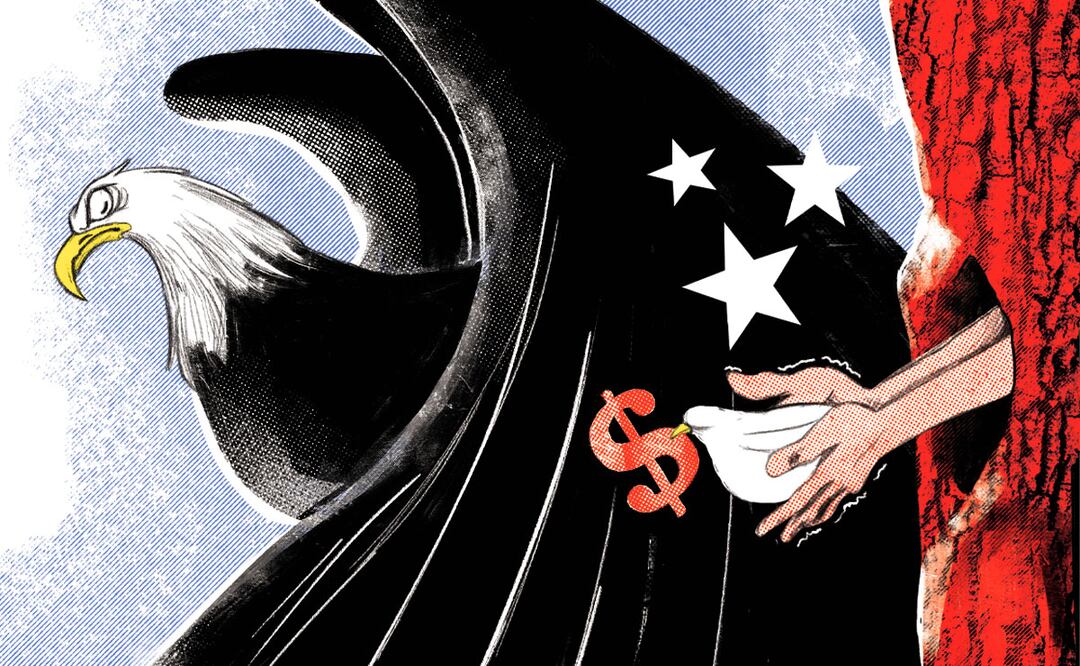 Miedo pega a migrantes y remesas. Ilustración de Ani Cortés