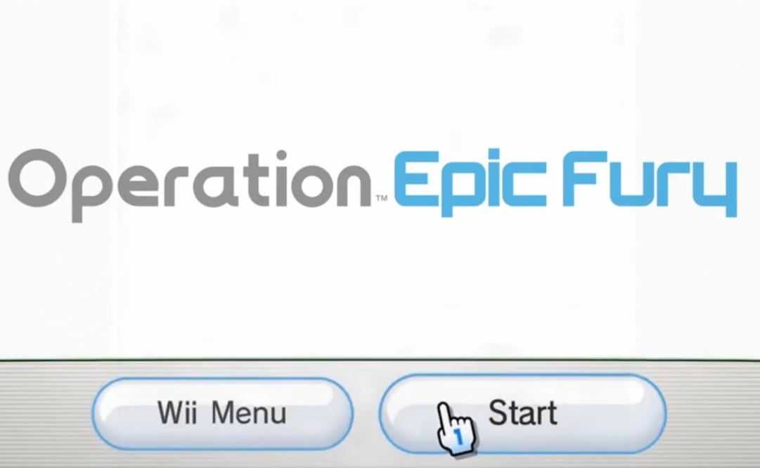 Casa Blanca usa videojuego de Wii para mostrar "operación Furia Épica". Foto: Captura de Pantalla