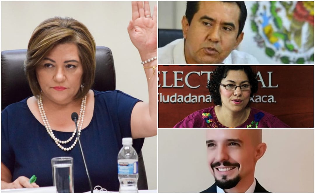 Guadalupe Taddei, nueva presidenta del INE, junto a los nuevos consejeros Jorge Montaño, Rita Bell y Arturo Castillo. FOTOS: Especiales
