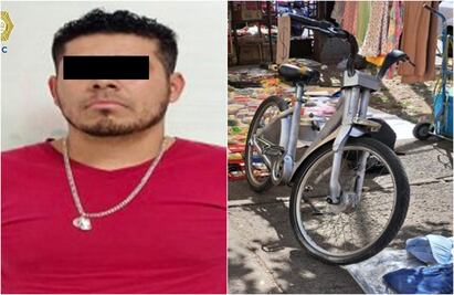 Se roba unidad Ecobici y trata de venderla en la colonia Morelos; SSC lo atrapa