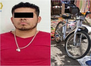 Se roba unidad Ecobici y trata de venderla en la colonia Morelos; SSC lo atrapa