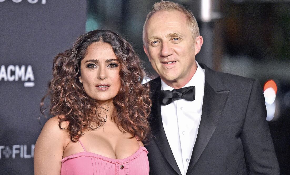  Salma Hayek y François Henri Pinault. Foto: AP/Jordan Strauss