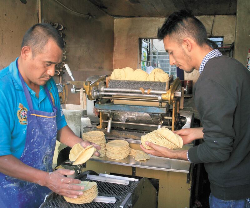 La tortilla de maíz nixtamalizado es la base alimentaria de la mayoría de los mexicanos en el país. ARCHIVO EL UNIVERSAL