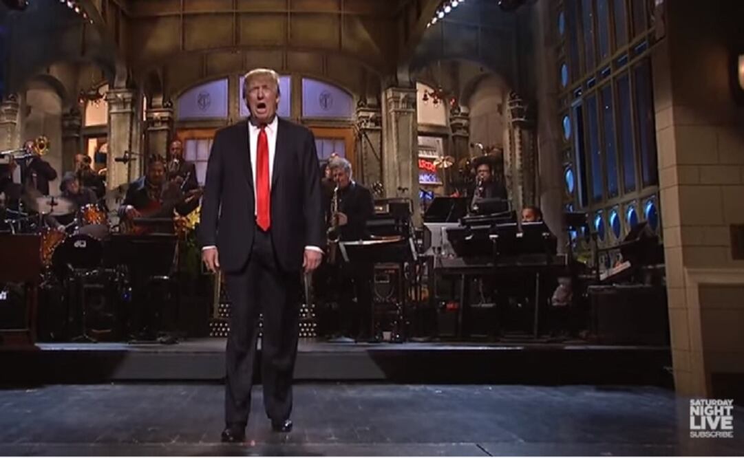 Trump told CNN's "State of the Union" that some sketches were cut because there were "a little risqué." (Photo: screen shot from the program) 