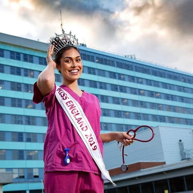 La reina de belleza es especialista en medicina respiratoria. Foto: Instagram