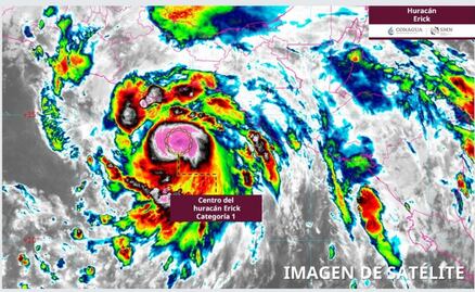 Erick se intensifica a huracán categoría 1; se aproxima a las costas de Oaxaca y Guerrero
