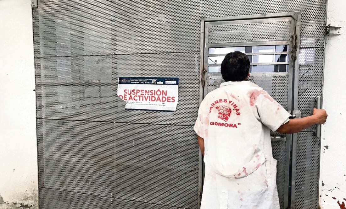 El 26 de junio se colocaron sellos de clausura en el sitio, mismos que fueron retirados el día 28. (REBECA JIMÉNEZ. EL UNIVERSAL)