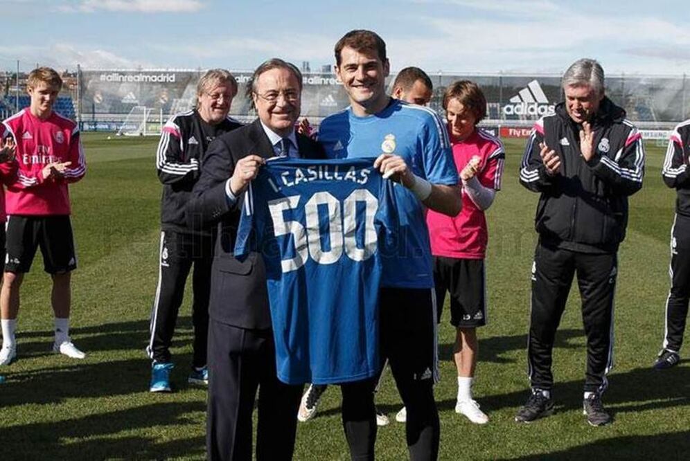 Casillas fue reconocido por sus partido 500. Archivo